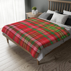 62CB  Colorful Plaid Blanket