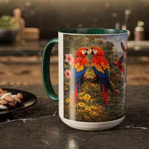 AM14  Parrot Waterfall  Mug