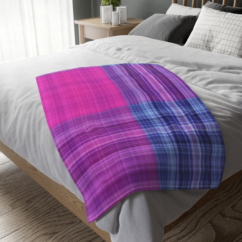 17CB  Colorful Plaid Blanket