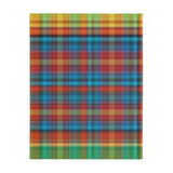 60CB  Colorful Plaid Blanket