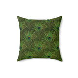 6PCF  Peacock Feather Pillow
