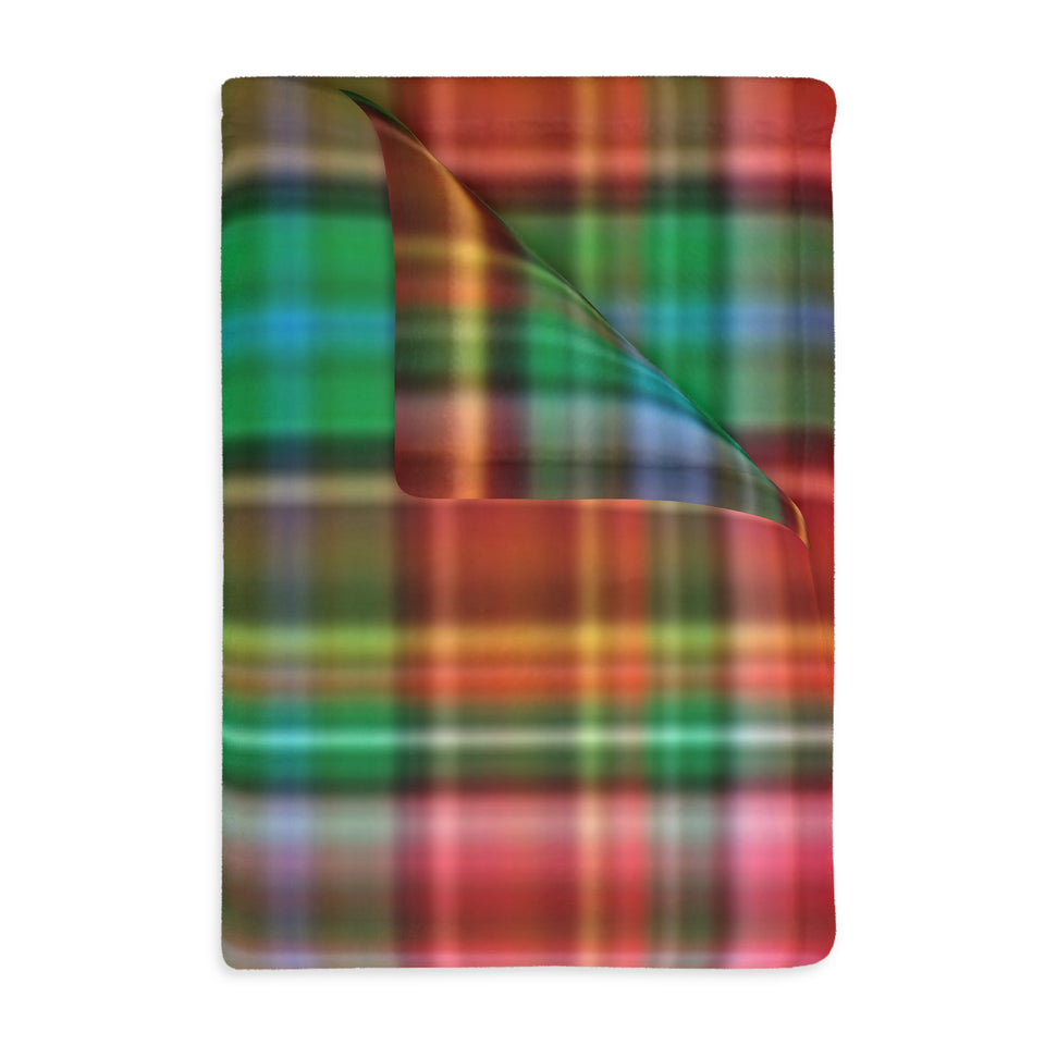 63CB  Colorful Plaid Blanket