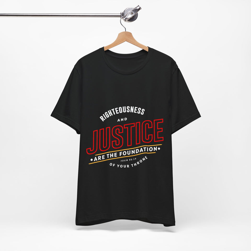 18CTS   Unisex Christian t shirt Justice