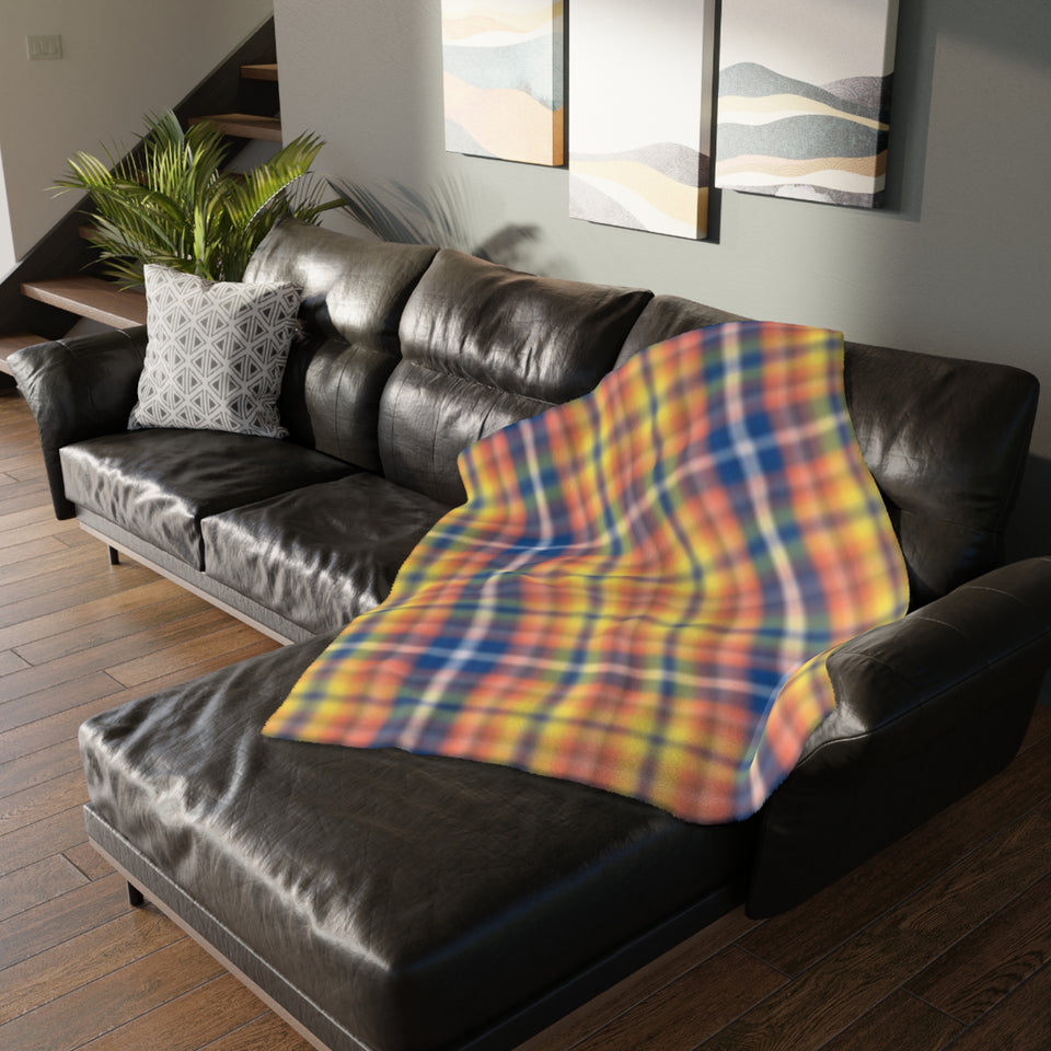 2CB  Colorful Plaid Blanket