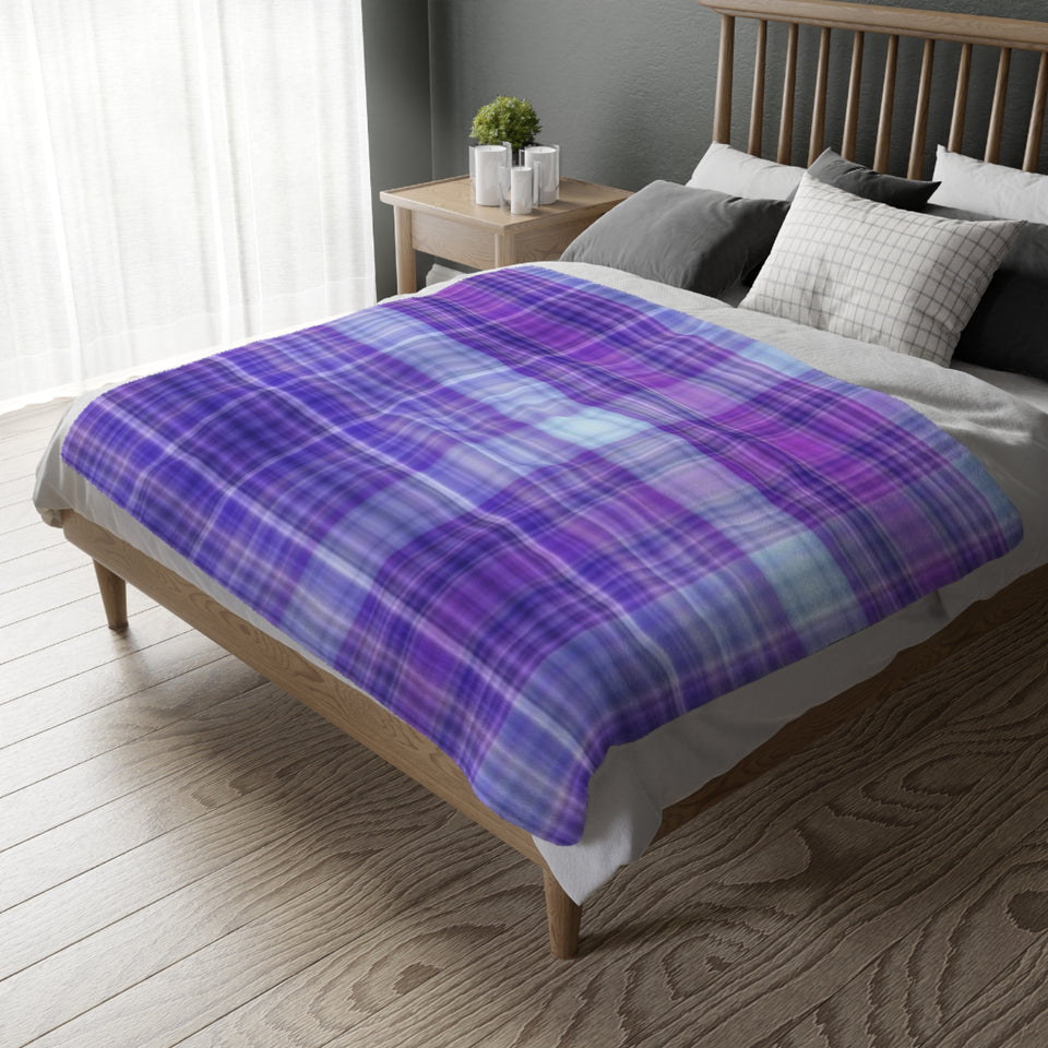 15CB  Colorful Plaid Blanket