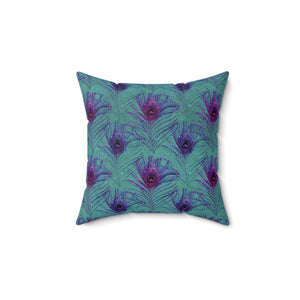 3PCF  Peacock Feather Pillow