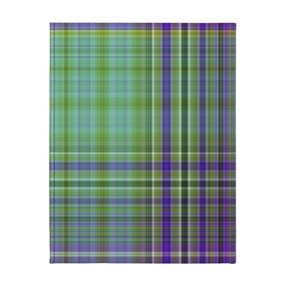 27CB  Colorful Plaid Blanket