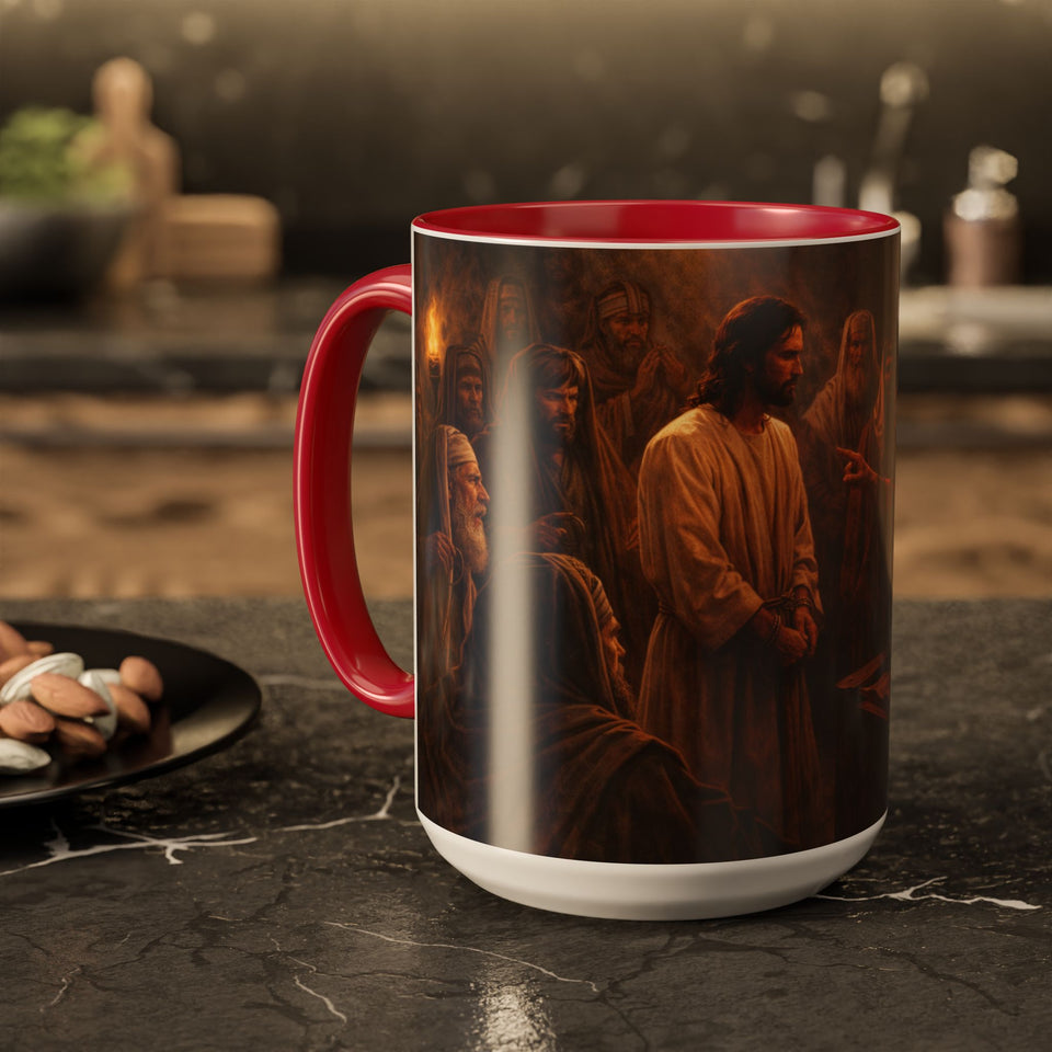 BSM80  Jesus Stands Before the Sanhedrin Mug