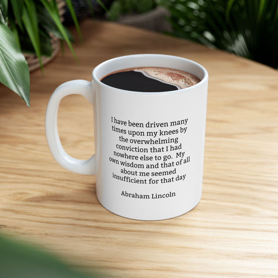 11ALM  Abraham Lincoln Historical Quote mug