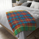 60CB  Colorful Plaid Blanket