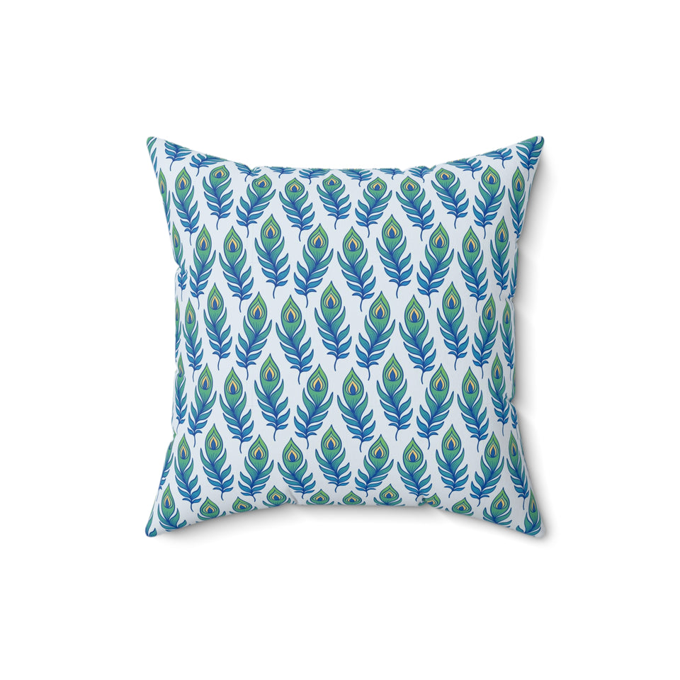 30PCF  Peacock Feather Pillow