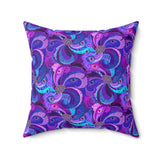 27PCF  Peacock Feather Pillow