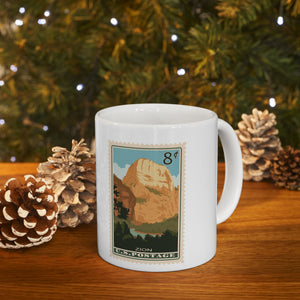 3NPS  Zion National Park Stamp Mug