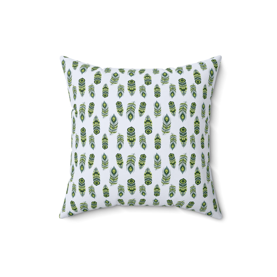 35PCF  Peacock Feather Pillow