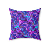 27PCF  Peacock Feather Pillow