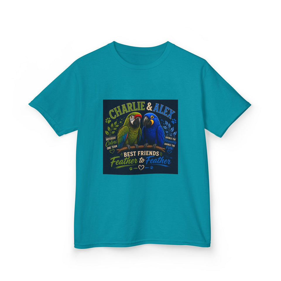 Charlie & Alex Kids T-Shirt – Best Friends Feather to Feather CA25