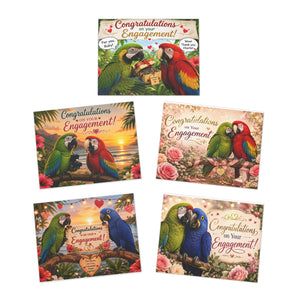 Macaw Engagement Greeting Cards MGC1