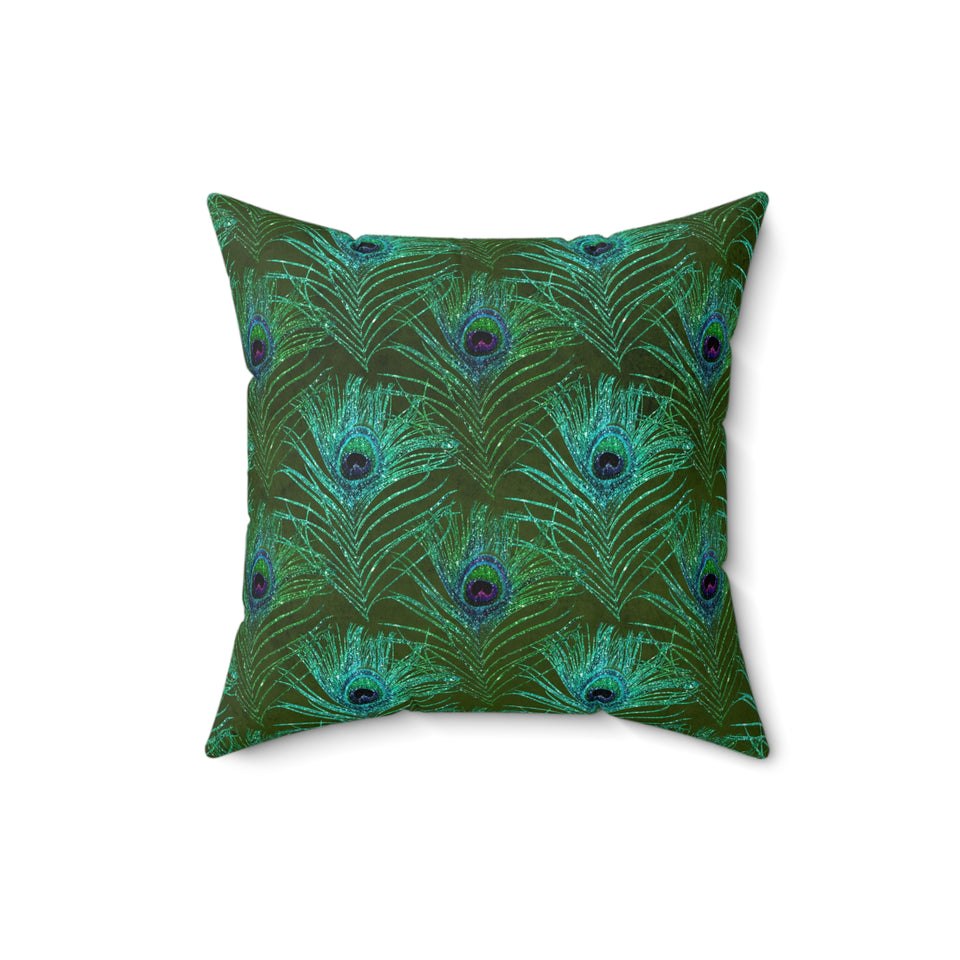 7PCF Peacock Feather Pillow