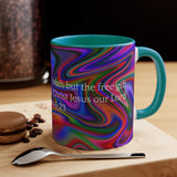 30CMSM  Colorful Marble Romans 6:23 Mug