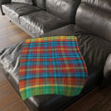 60CB  Colorful Plaid Blanket