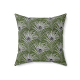 8PCF  Peacock Feather Pillow