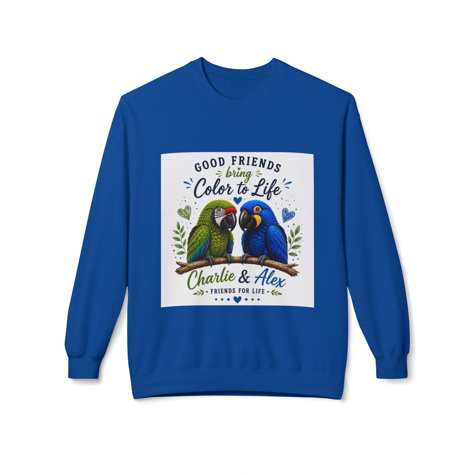 Charlie & Alex – Good Friends Bring Color to Life Christian Sweatshirt CA21