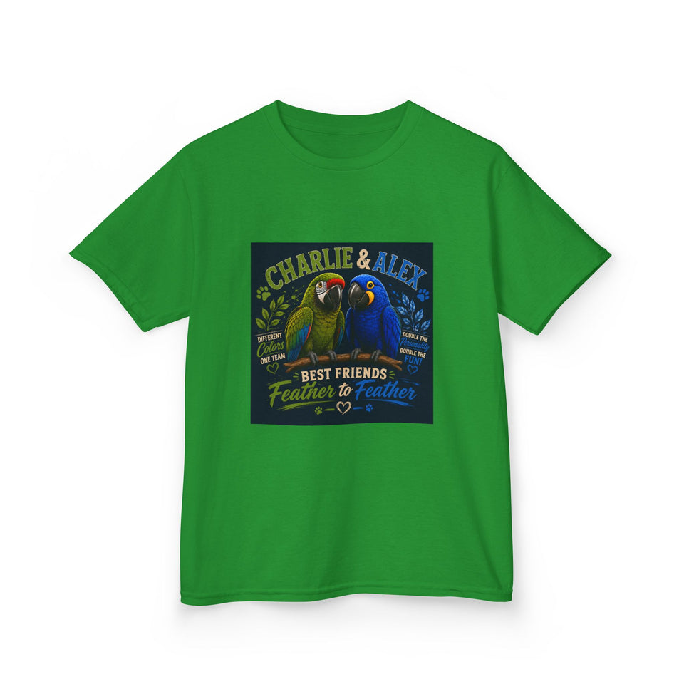 Charlie & Alex Kids T-Shirt – Best Friends Feather to Feather CA25
