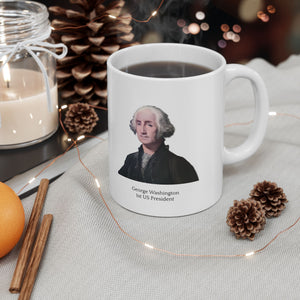 17WQM  George Washington Historical quote mugs
