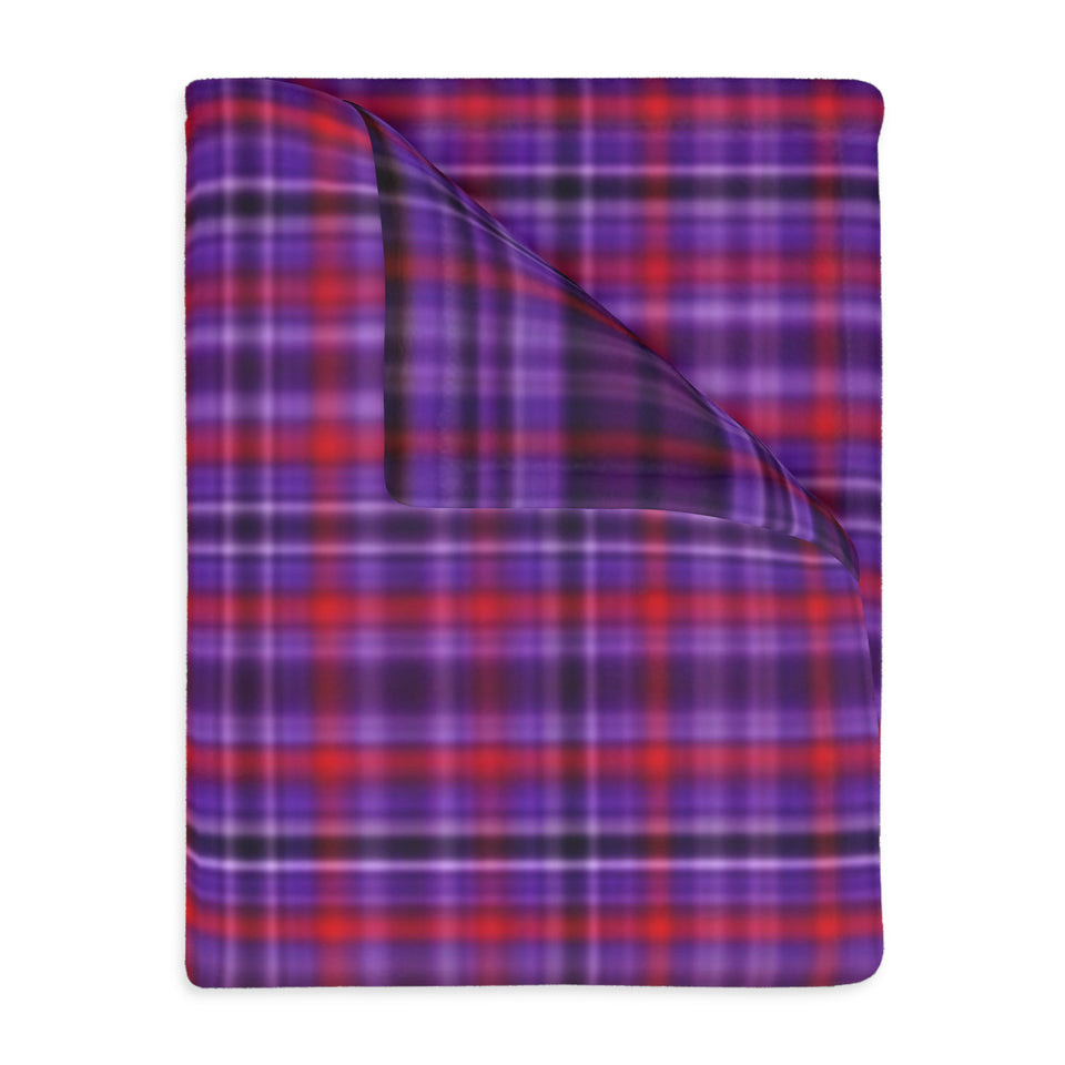 35CB  Colorful Plaid Blanket