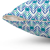 15PCF  Peacock Feather Pillow