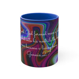 60CMSM  Colorful Marble Genesis 2:7 Mug