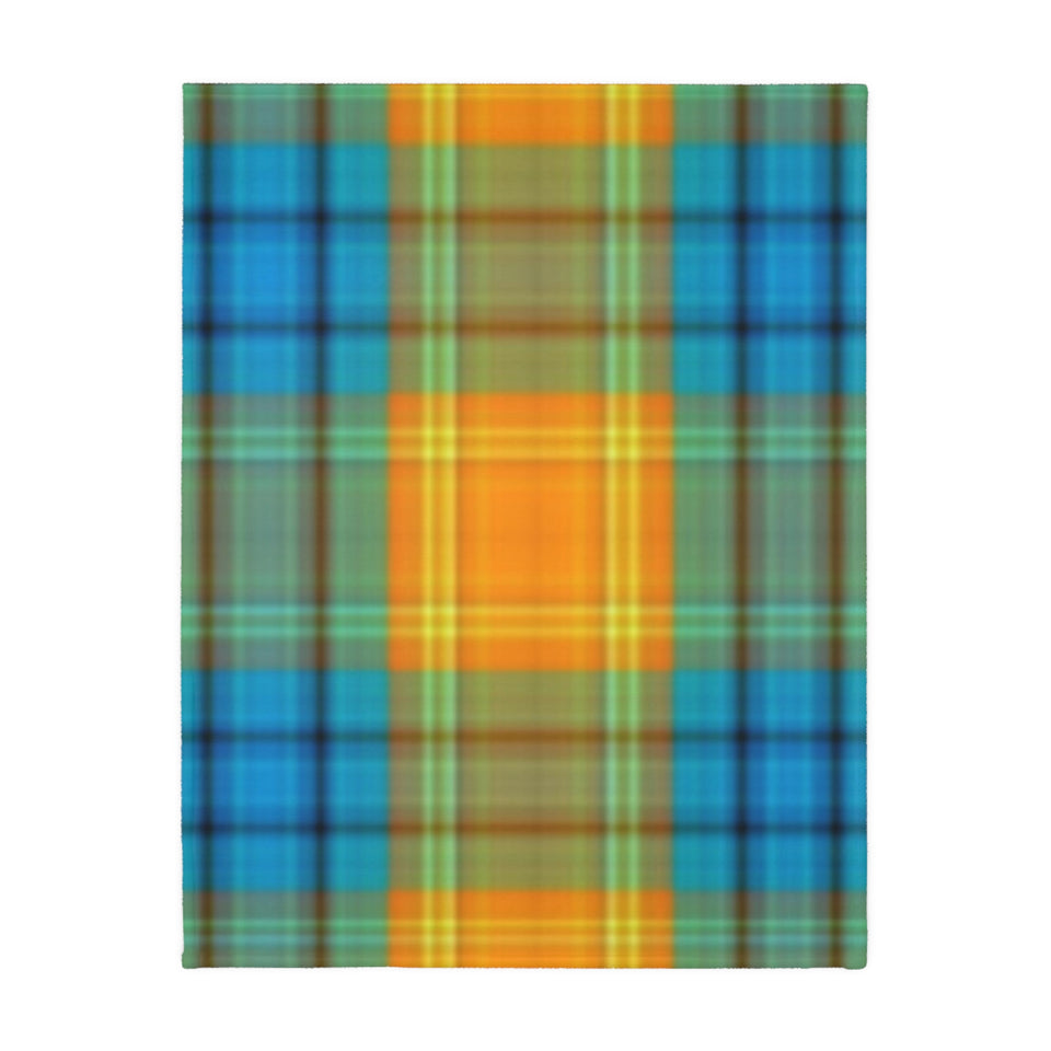 38CB  Colorful Plaid Blanket