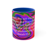 83CMSM  Colorful Marble Isaiah 25:1 Mug