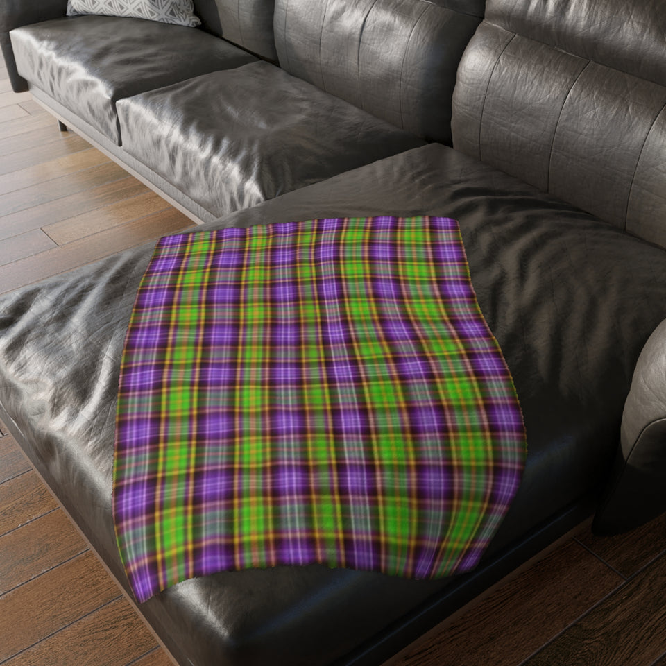 41CB  Colorful Plaid Blanket