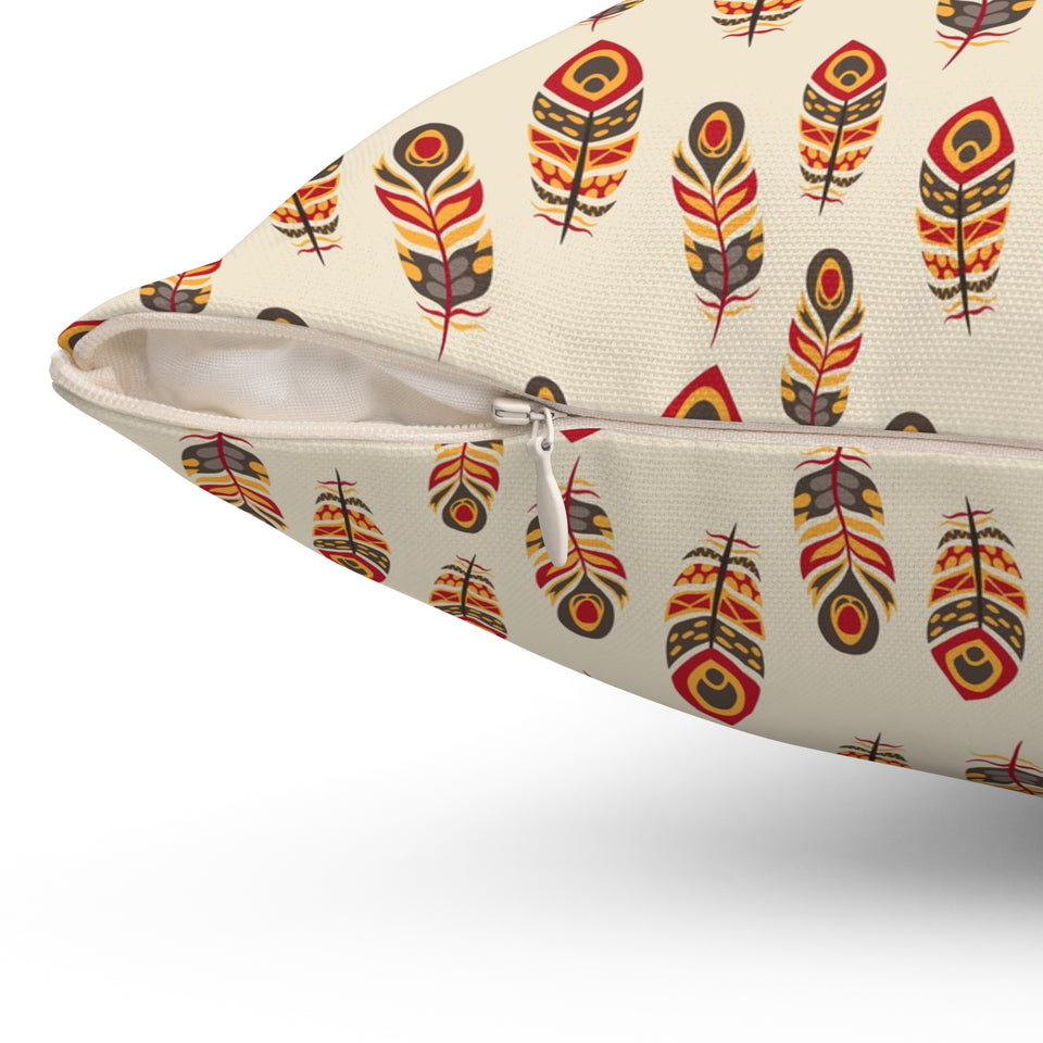 40PCF  Peacock Feather Pillow