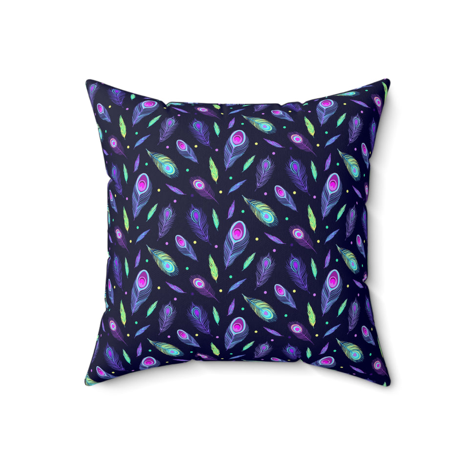 63PCF  Peacock Feather Pillows