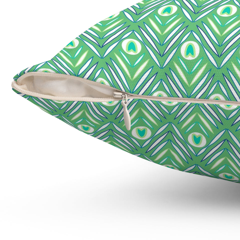 18PCF  Peacock Feather Pillow