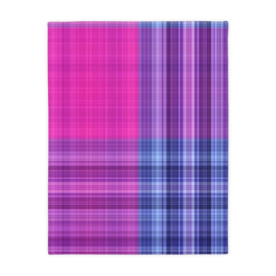 17CB  Colorful Plaid Blanket