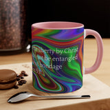 24CMSM  Colorful Marble Galatians 5:1 Mug