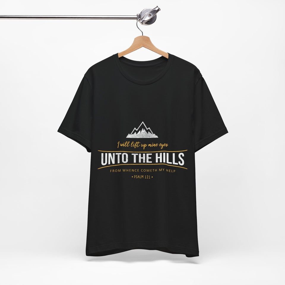 26CTS   Unisex Christian t shirt Unto the Hills
