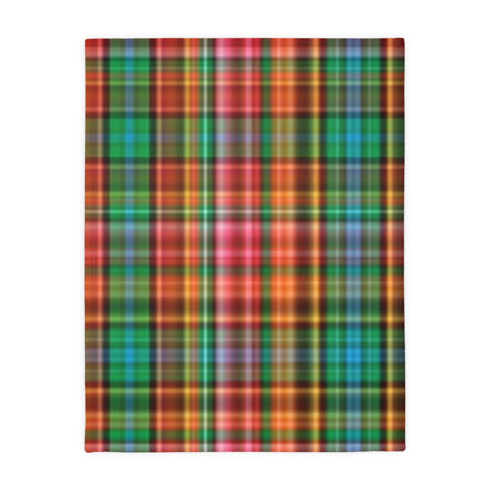 63CB  Colorful Plaid Blanket