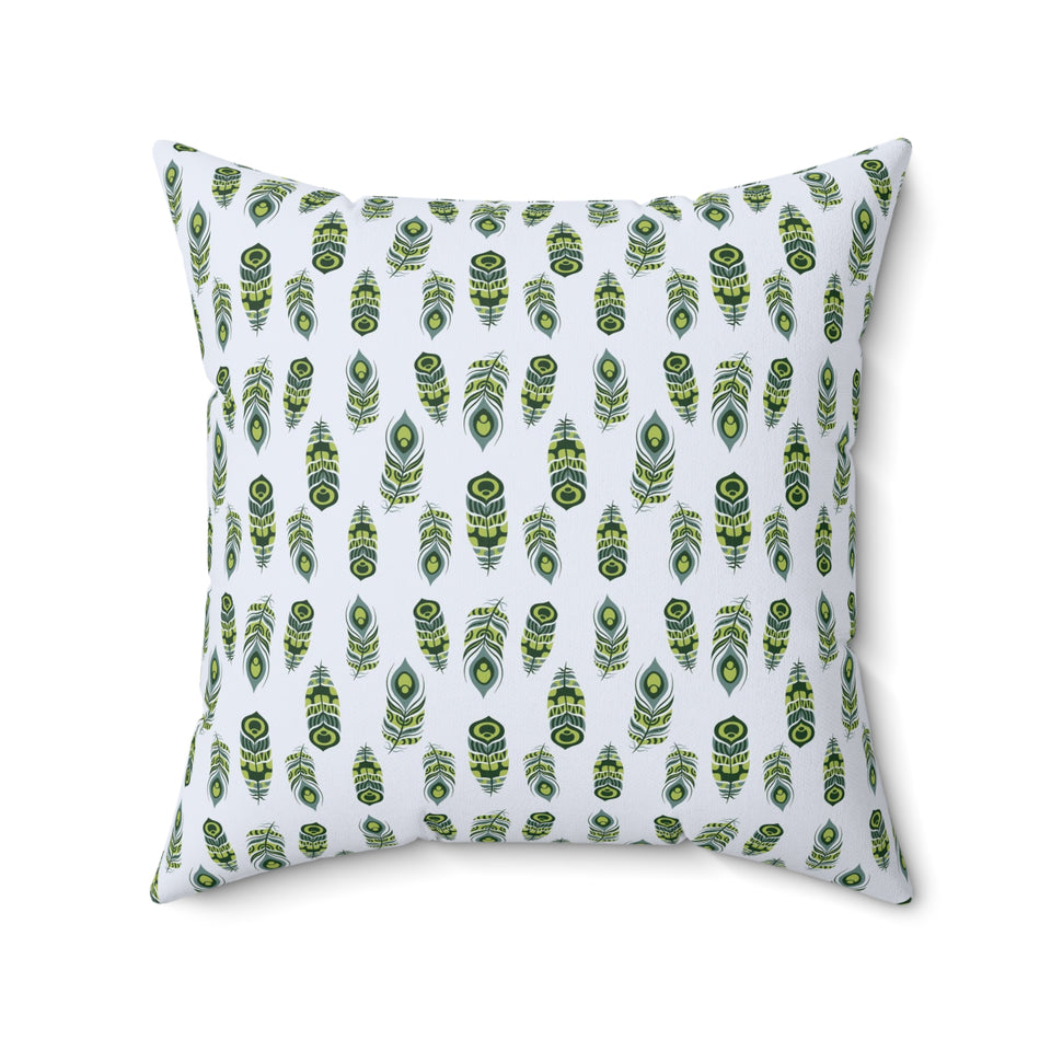 35PCF  Peacock Feather Pillow