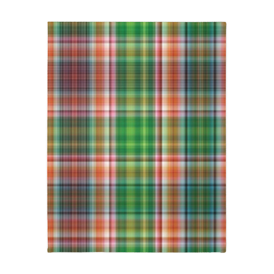 43CB  Colorful Plaid Blanket