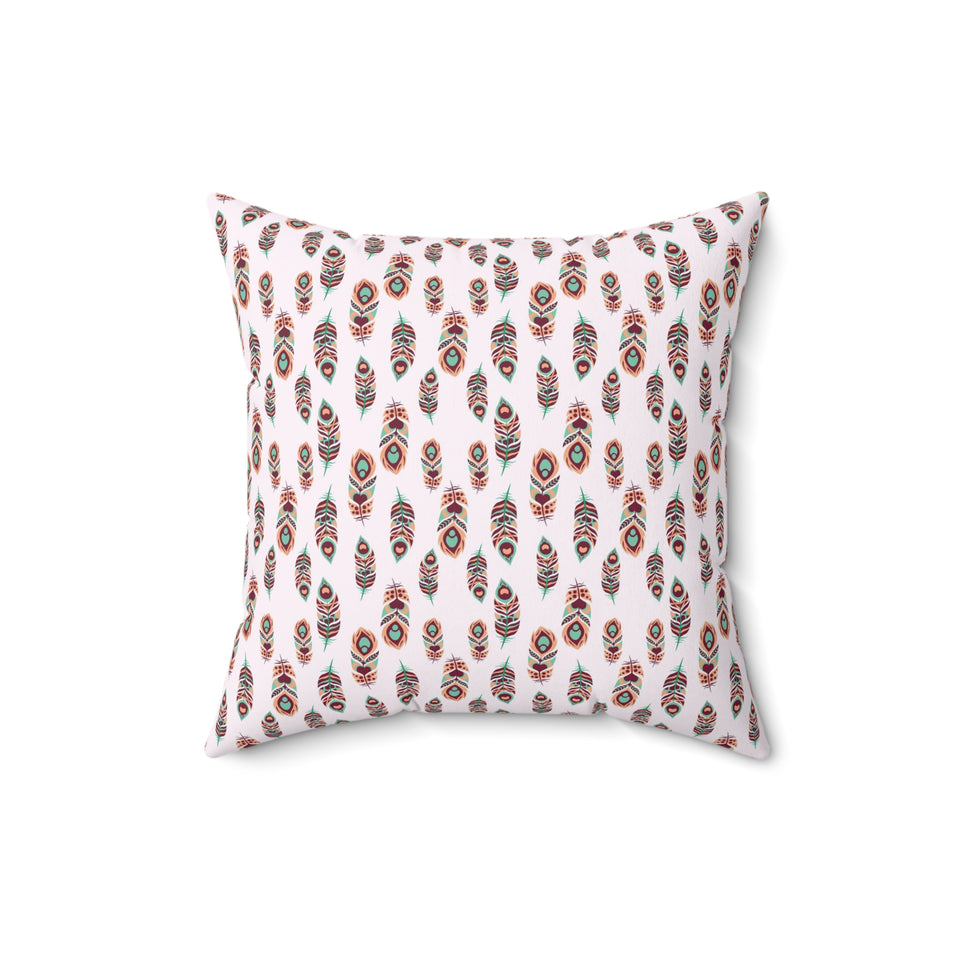 37PCF  Peacock Feather Pillow