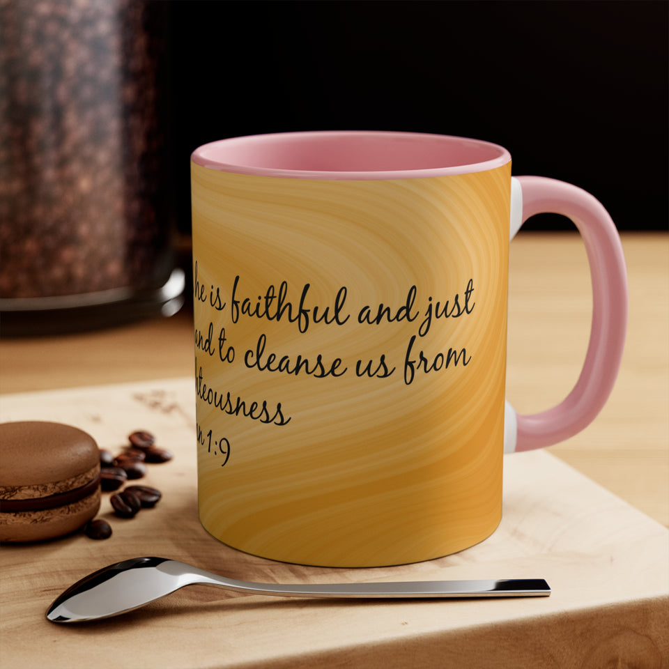 4CMSM   Colorful Marble 1 John 1:9  Mug