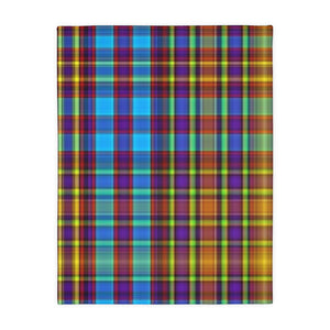 50CB  Colorful Plaid Blanket