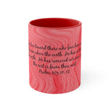 6CMSM  Colorful Marble Psalms 103:11-12  Mug