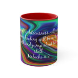 79CMSM  Colorful Marble Malachi 4:2 Mug