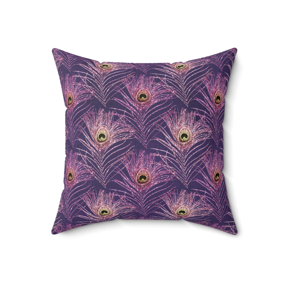 13PCF  Peacock Feather Pillow