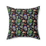46PCF  Peacock Feather Pillow